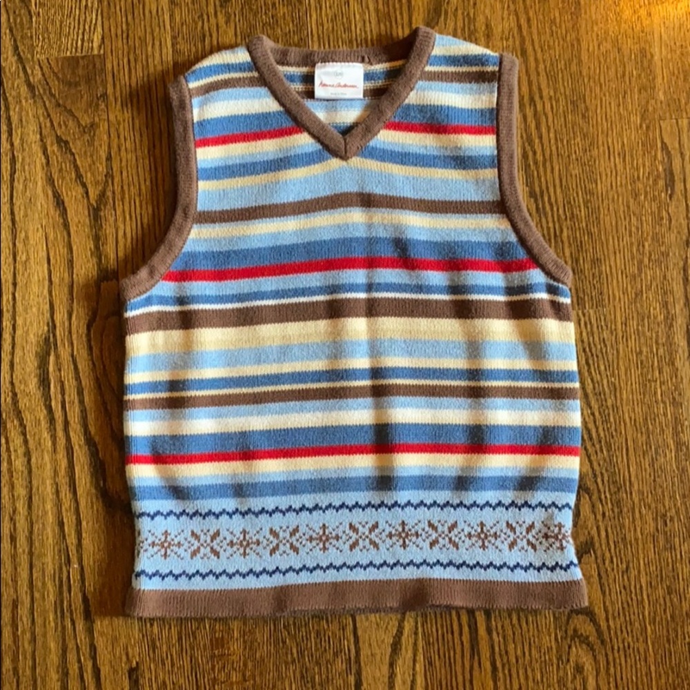 Hanna Andersson boys sz 120 sweater vest 5
